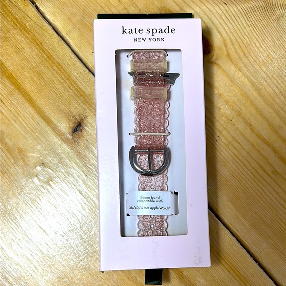 kate spade Accessories - Kate Spade Pink Glitter Apple Watch Band